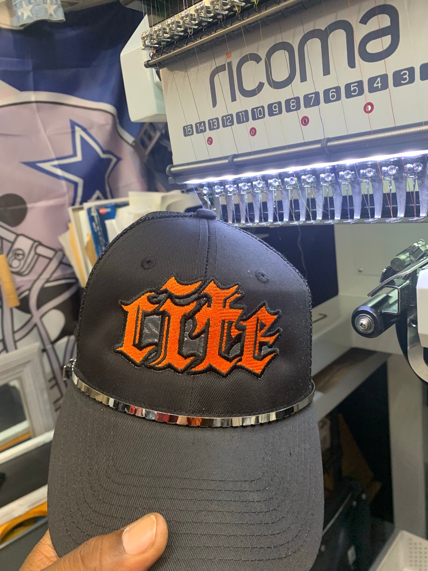 Urban Embroidered Flat Brim Hat